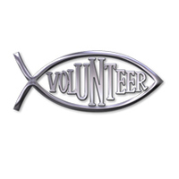 Christian Volunteer Pin Generic & Personalized